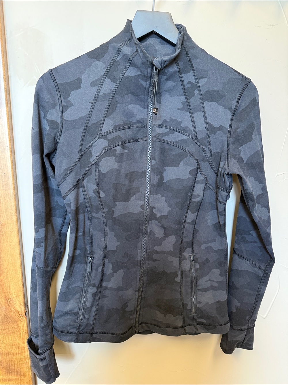lululemon athletica Gray Camo Full-Zip Utility Jacket